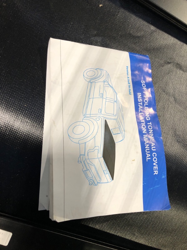 Photo 1 of ** USED/ UNTESTED/ MISSING PARTS***KUIPERAUTO Soft Tri-fold 5.6 Feet Bed Tonneau Cover Compatible for 2009-2025 Dodge Ram 1500 (Incl. 2019-2024 Classic & 2019-2025 New Body Style) W/o Ram Box Truck Bed