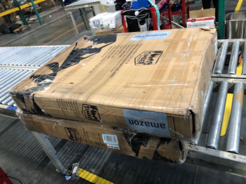 Photo 1 of ** NEW*** TIMBER RIDGE Outdoor Reclining Padded with Adjustable Headrest and Cup Holder Foldable Zero Gravity Lawn Chair for Adults, Supports 350 LBS, Brown-2 Pack