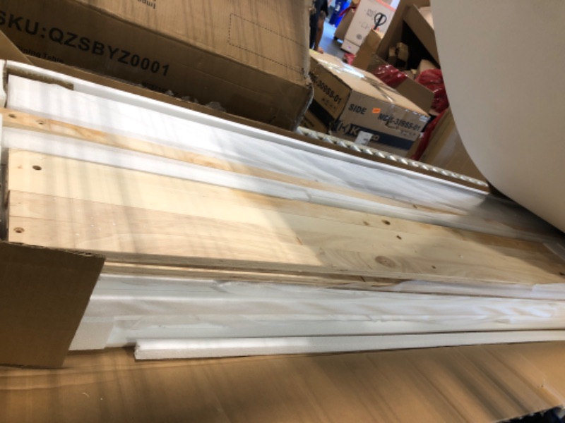 Photo 1 of ** NEW**  PVWIIK Full Size Floor Bed with Fence and Door,Easy to Assemble Wood Bedstead,Platform Bed w/Safety Guardrails/Near The Ground,Espresso