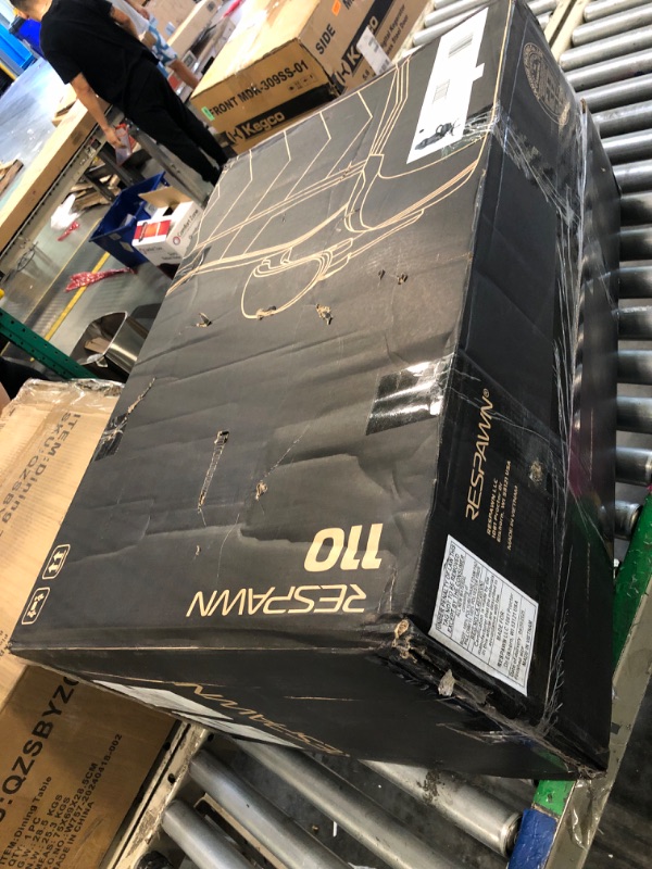 Photo 1 of ** used / missing parts/ untested***
RESPAWN 110 Pro Ergonomic Gaming Chair with Footrest for Adults - Comfortable Office Gaming Recliner with Lumbar Support and Headrest, Racing Style Video Game Chairs for Computer Gamer - Black