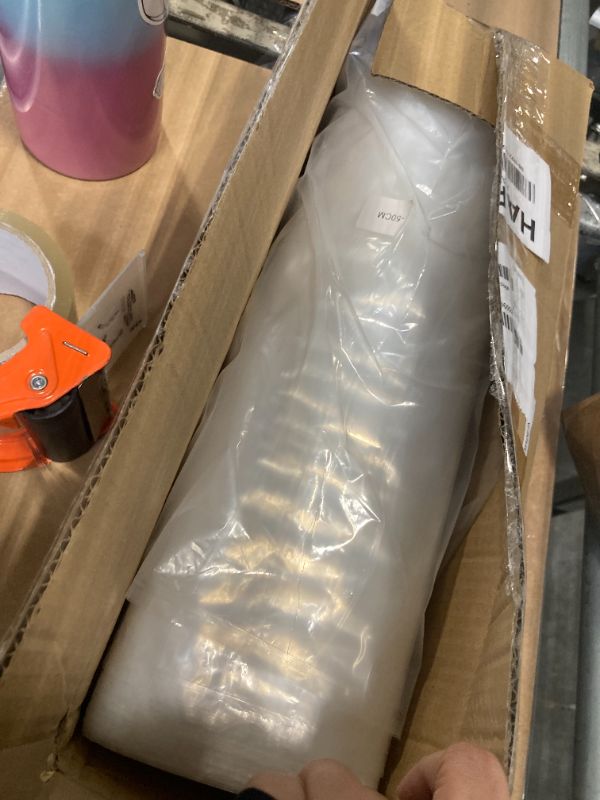 Photo 1 of ***ONLY Bubble Cushioning Wrap Roll *** Saladulce Bubble Cushioning Wrap Roll 50?m Inflatable Air Column Wrap for heavy duty Packing 15.7"x164' Large Bubble Wine Bottle Protector for Shipping Moving Packaging (15.7”)