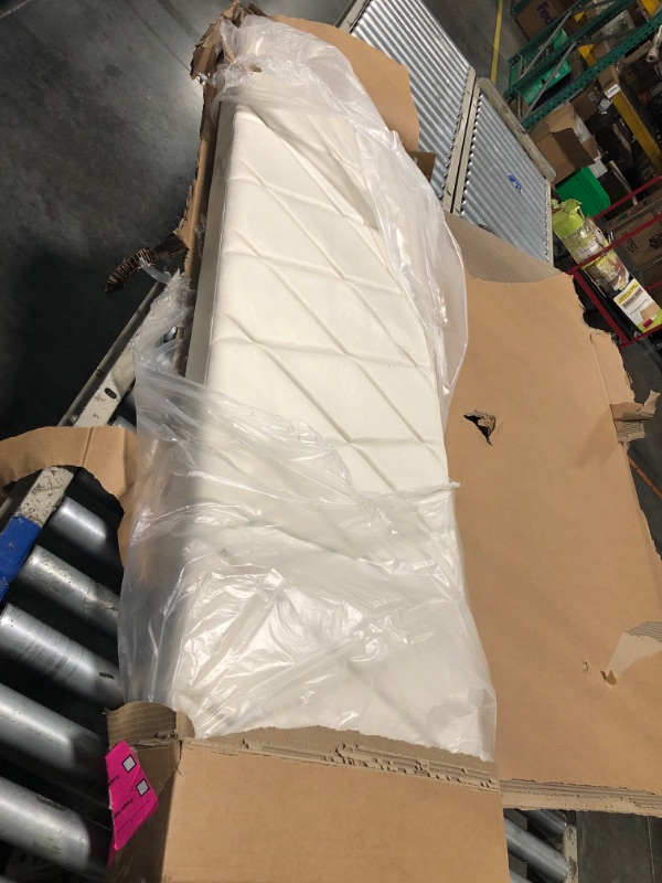 Photo 1 of ** NEW** CXVX Queen Size Bed Frame with Diamond Tufted Headboard, Velvet Upholstered Platform Bed and Wooden Slat Support, Noise-Free, No Box Spring Needed, Easy Assembly, Beige