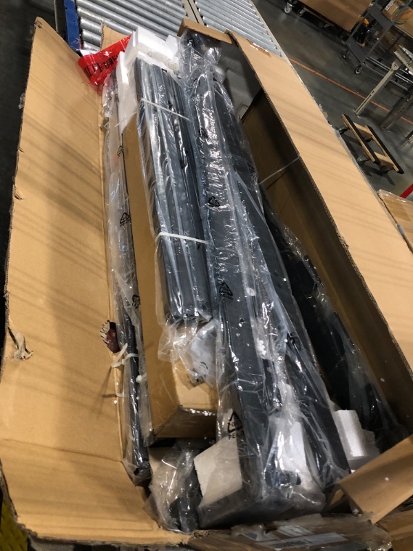 Photo 1 of ** NEW**** Rolanstar Bed Frame Full Size with USB Charging Station, LED Bed Frame with Wood Storage Headboard, Black Metal Platform Bed with Under Bed Storage, No Box Spring Needed, Noise Free