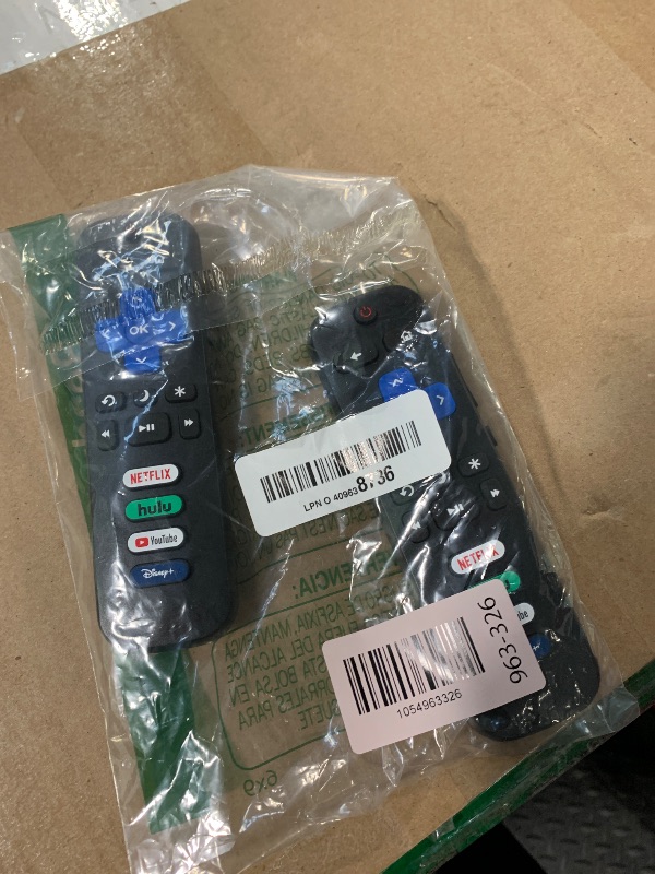Photo 1 of (Pack of 2) Replacement Remote Control Only for Roku TV, Compatible for TCL Roku/Hisense Roku/Onn Roku/Sharp Roku/Element Roku/Westinghouse Roku/Philips Roku Smart TVs (Not for Roku Stick and Box)