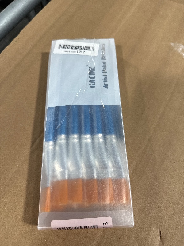 Photo 1 of 1 inch Flat Paint Brushes for Acrylic Painting,12 Pieces Large Synthetic Paint Brushes Bulk with Wooden Handle for Acrylic, Watercolor, Oil, Crafts, Face Body Art