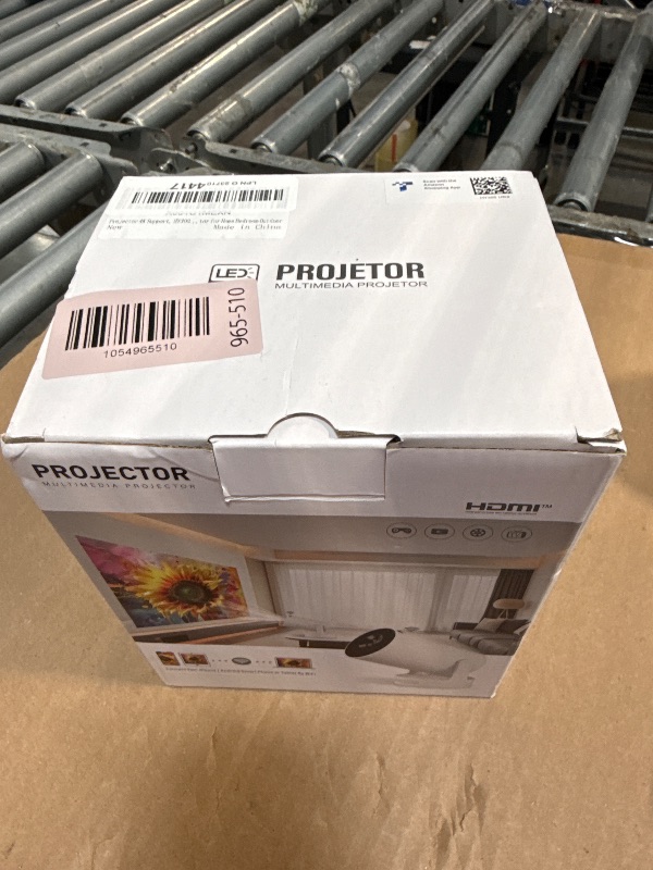 Photo 1 of Mini Portable Projector with Wifi6 and Bluetooth, 4K Projector Support 5w Sound Base Speaker, 160 ANSI, Android 11, Auto Vertical Keystone 210°Rotatable Proyector for Home Bedroom Outdoor HY300 ULTRA
