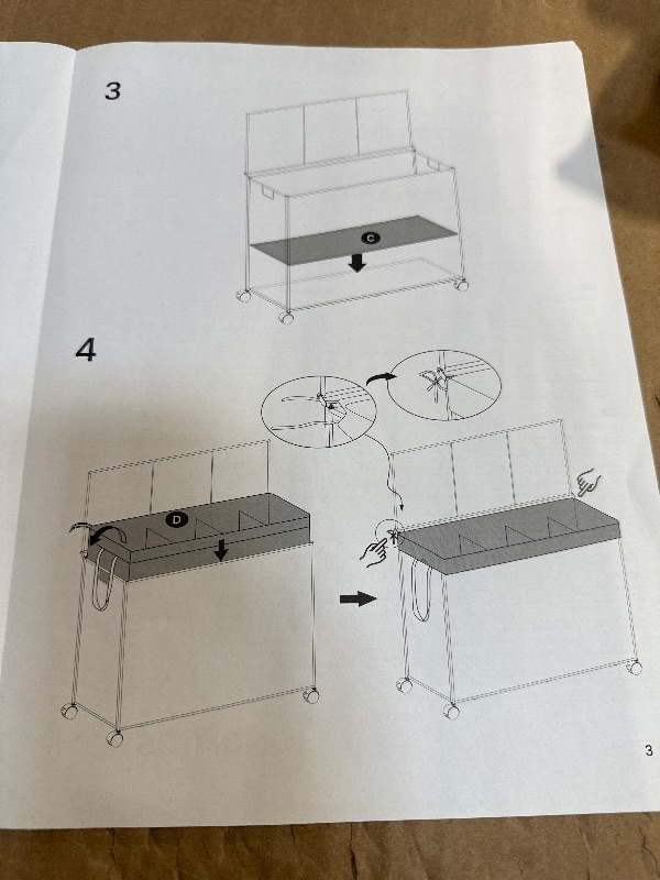 Photo 1 of *** SIMILAR IMAGE COLOR BEIGE***180L Large Laundry Hamper, 3 Compartment Laundry Basket with Lid, Removable Bag & Metal Structure with Industrial Wheels, Suitable for Bathroom, Dorm Room, Laundry Room (Black, 180L)