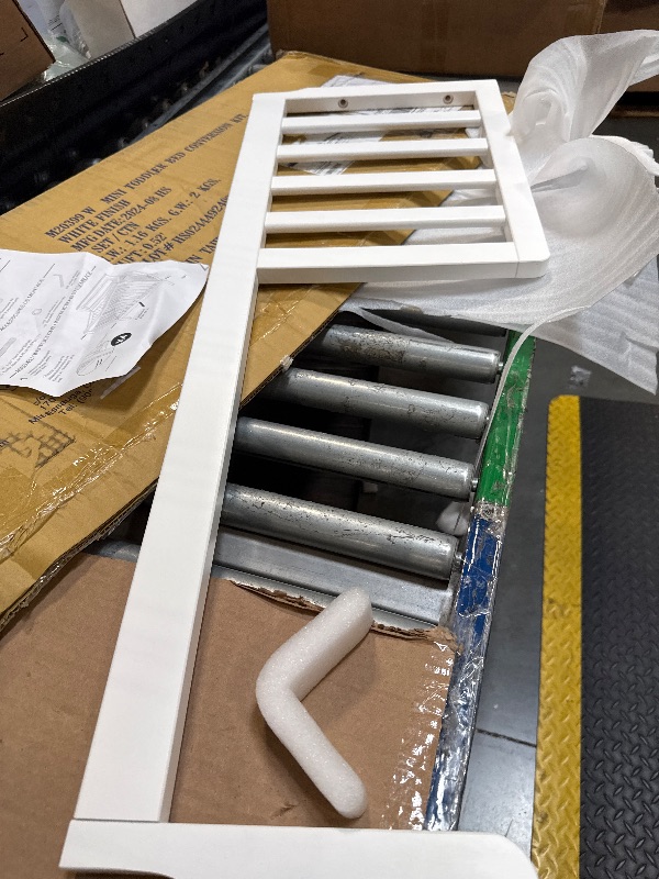 Photo 1 of ** SIMILAR IMAGE UNKNOWN SIZE OR BRAND***Toddler Bed Safety Guard Rail for Dolce Babi Convertible Cribs - Solid Wood Rail for Convertible Crib to Toddler Bed Conversion - Safety Bed Rail for Children (White)