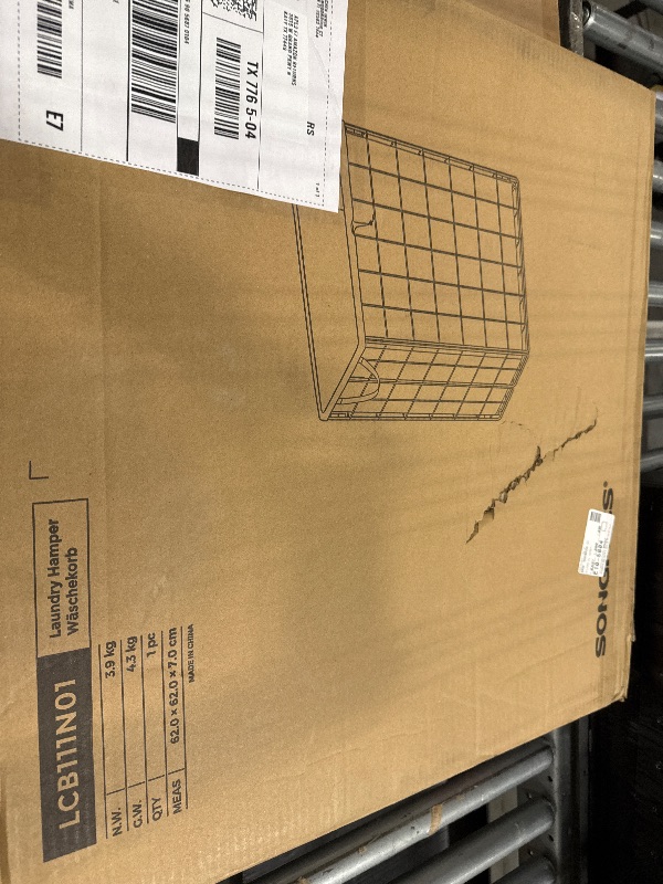 Photo 1 of ** SIMILAR IMAGE***SONGMICS Laundry Hamper, 23.8 Gal. (90L) Laundry Basket, Collapsible Clothes Hamper, Removable and Washable Liner, Metal Wire Frame, for Bedroom Bathroom, Black and Camel Brown ULCB190N01