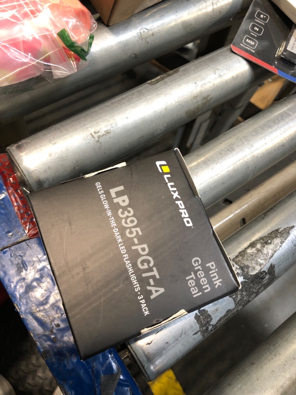 Photo 1 of ***MISSING PIECE*** LUX-PRO LP395 Gels Glow in Dark 9 LED Flashlight (Pink, Green, Teal)