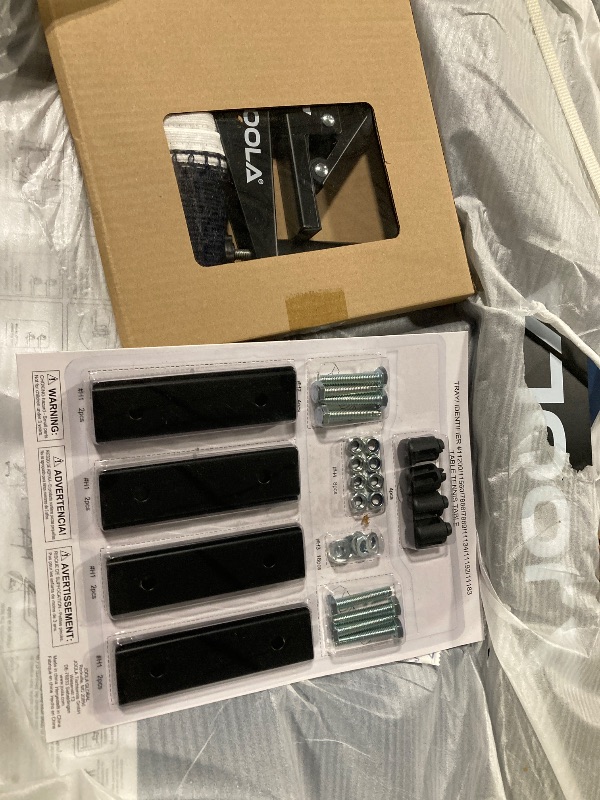 Photo 1 of **** VERY USED/ DAMAGE MINOR / UNTESTED*** JOOLA Inside Professional MDF Indoor Ping Pong Table with Quick Clamp Table Tennis Net and Post Set - 10 Minute Easy Assembly - Tournament Quality - Foldable with Single Player Playback Mode