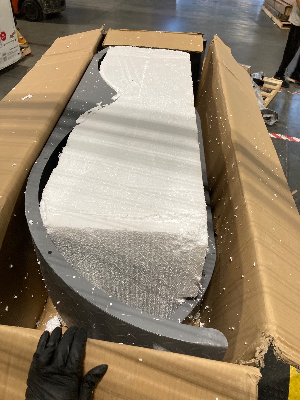 Photo 1 of ** USED/ UNTESTED***MERXENG 66" x 9.1" x 20" Tandem Round Trailer Fenders, Heavy Duty Steel Double Axle Fenders Compatible with 13-15 Inch Wheels, 2Pcs, Gray