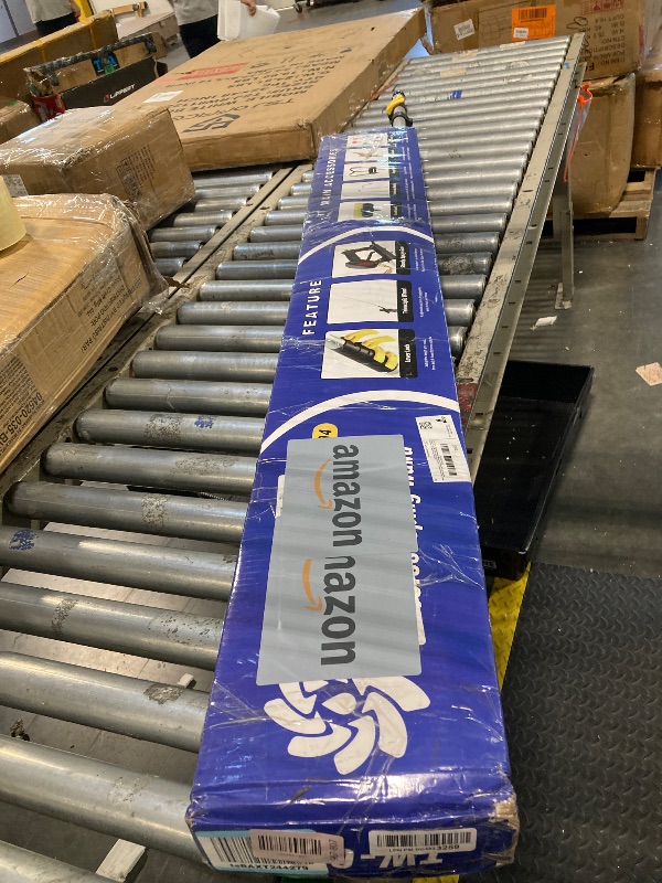 Photo 1 of *** USED*** JANZ 24 FT Pressure Washer Telescoping Wand with Power Washer Extension Wands, Brush Head, Gutter Cleaner, 7 Spray Nozzle Tips, 2 Hose Adapters and Support Belt TW-004