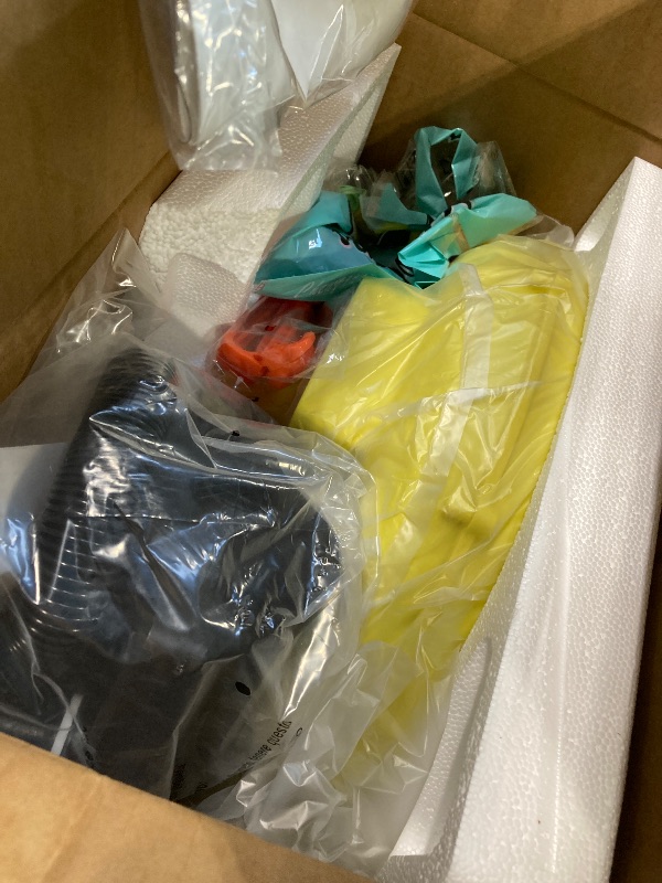 Photo 1 of ** VERY USED/ UNTESTED***10FT Inflatable Bubble House Dome for Kids, Clear PVC Inflatable Bubble House Tent with Tunnel, Bubble Balloon House with 800W Air Blower, 600W Air Pump with 50pcs Balloons Inflatable Dome for Party