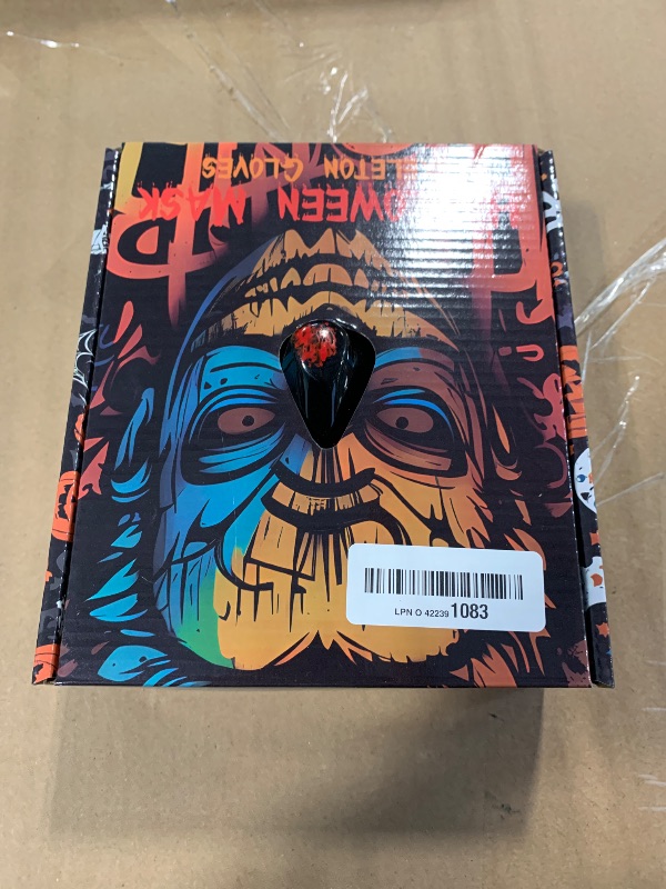 Photo 1 of *Missing Parts*
STONCH Halloween Glow Mask Skeleton Gloves Set, 3 Modes Light Up Scary LED Mask with LED Glow Gloves, Halloween Costumes glow purge Masks