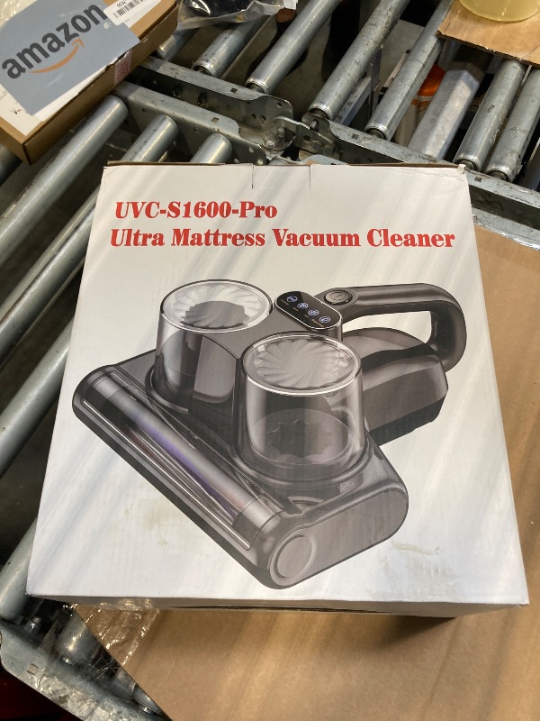 Photo 1 of ***** NEEDS CLEANING *** Mattress Vacuum Cleaner 5 in 1 Bed Vacuum Cleaner with 16Kpa Suction 253.7nm UV-C Light, HEPA Filtration, Ultrasonic, High Heating, 30000Rpm/Min Rotation , Replacement Filter Included, 500W, Corded
