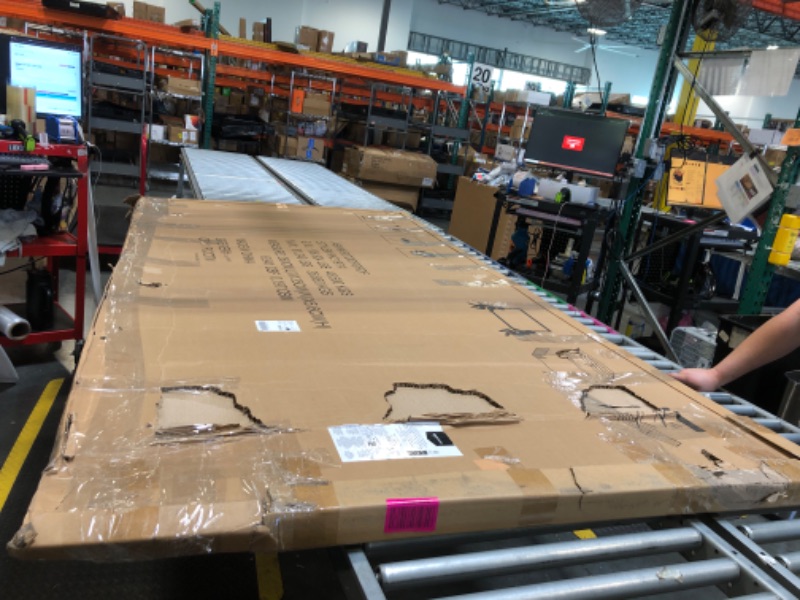 Photo 1 of **** MISSING MARKEWR LEDGE ***** Amazon Basics Glass Dry-Erase Board, Magnetic Frameless Whiteboard, 96W" x 48H"