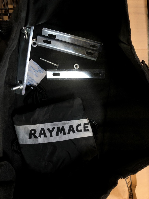 Photo 1 of ****8 MISSING SOME SCREWS **** RAYMACE Bike Basket Rear,Bicycle Basket with Removable Liner,Rainproof Cover and Cargo Net,Folding Bike Baskets for Adult,Quick Release Design Fits for Most Rear Mounted Bike Rack
