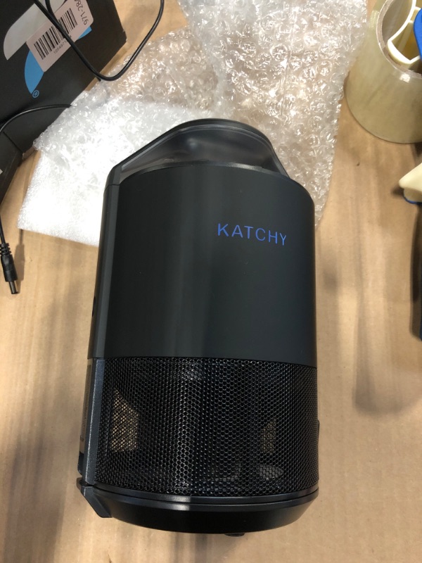 Photo 1 of ****MISSING 2 STICKY PADS**** **** Katchy Flying Insect Trap Indoor – Catcher & Killer for Mosquito, Fruit Fly, Gnat & Small Moth – Non-Zapper with Suction & Blue Light – Ideal for Indoor Spaces, Kitchen & Plants (Original, Black)