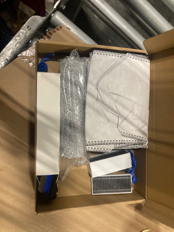 Photo 1 of *** MISSING 1 ROLLER MOP *** Cleptorize Replacement Parts for ECOVACS DEEBOT T80 Omni Robot Vacuum, Accessories Kit 1 Zero Tangle Main Brush, 2 Roller Mop, 6 Dust Bags, 4 Side Brush, 4 HEPA Filter, 1 Cleaning Brush