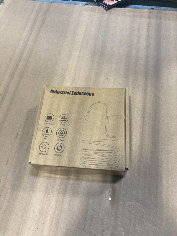 Photo 1 of [Dual-Lens] Endoscope Camera with Light, 1920P HD Borescope with 8+1 Adjustable LED Lights, IP67 Waterproof 16.5FT Semi-Rigid Snake Cord Inspection Camera for iPhone, iPad and Android Phone (Type C)