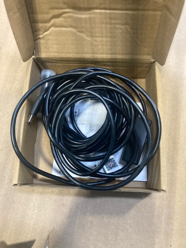 Photo 1 of [Dual-Lens] Endoscope Camera with Light, 1920P HD Borescope with 8+1 Adjustable LED Lights, IP67 Waterproof 16.5FT Semi-Rigid Snake Cord Inspection Camera for iPhone, iPad and Android Phone (Type C)