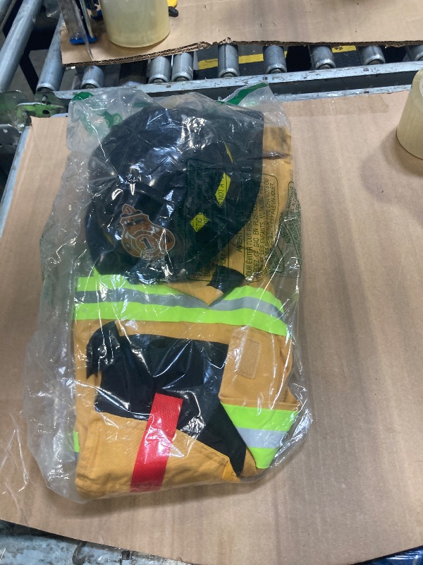 Photo 1 of  *** HAT AND JACKET ONLY **** Tepsmiso  fire fighter Costume  Halloween Role Play Kit for Boys & Girls