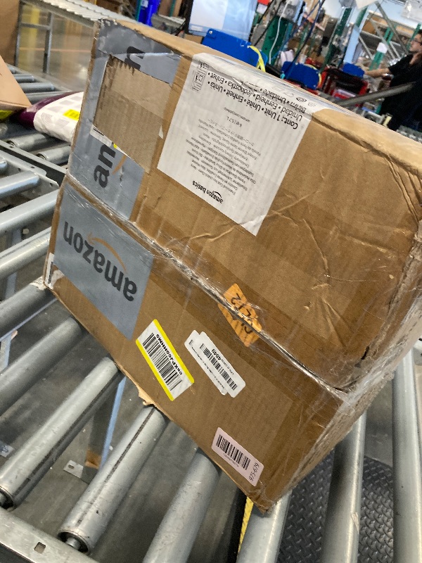 Photo 1 of ***SEE CLERK NOTES*** Amazon Basics Cast Iron Dutch Oven Pot with Lid, Enameled, Round, Dual Handles, Heavy-Duty, Medium, 6-Quart, Navy