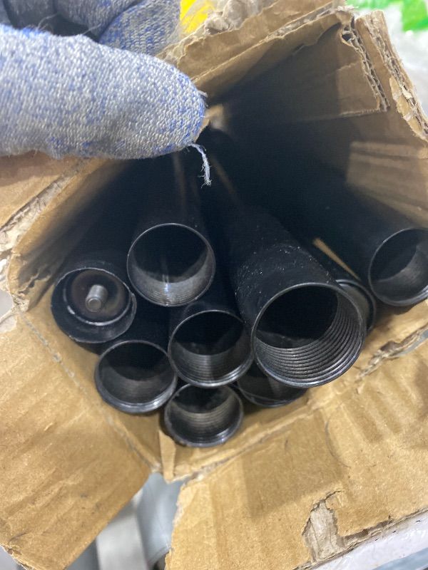 Photo 1 of *MISSING PARTS UNKNOWN*
Heavy Duty Curtain Rod 30 to 144 Inches - 1 Inch Adjustable All Metal Pole, Strong Holders, Simplistic Finials, for Big Windows, Living Room, Outdoor Patio, Black