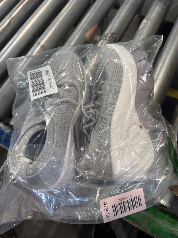 Photo 1 of **MINOR DAMAGE**
Women's Chunky Platform Comfort Orthopedic Wedge Walking Shoes Fashion Knitted Breathable Lace Up Lug Sole Casual Non-Slip Running Shoes With Arch Support (grey, Adult, Women, 7, Numeric, US Footwear Size System, Medium)