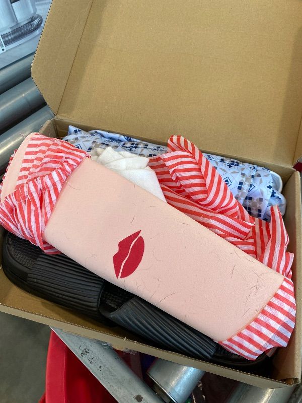 Photo 1 of *Minor Damaged*
Maiteenly 5 Pcs Patient Gown Hospital Gown Halloween Costume Set for Adult Funny Shorts for Halloween Cosplay Party Men Women(Classic Style,XX-Large,Blue)