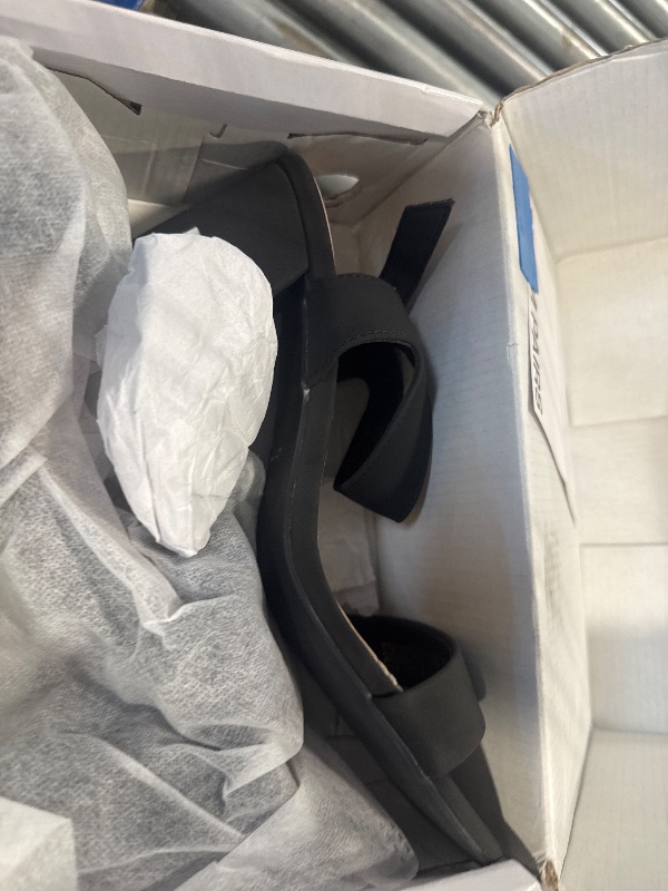 Photo 1 of **MINOR DAMAGE**
DREAM PAIRS Women's High Chunky Heels Square Toe Block Ankle Strap Dress Comfort Sandals,Size 11,Black-Nubuck,SDHS2359W