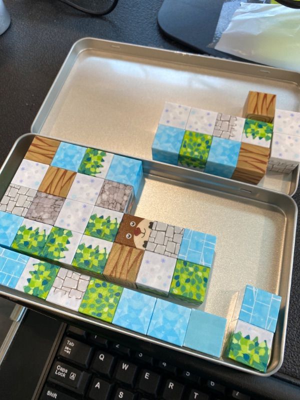 Photo 1 of *Missing Parts*
GleamJoy Mini Magnetic Blocks, Travel Magnet Building Toys for Kids, 45 PCS Magnetic Block Toys with Iron Box, Educational STEM Toys for Boy Girl Age 3 4 5 6 7 8 Years Old