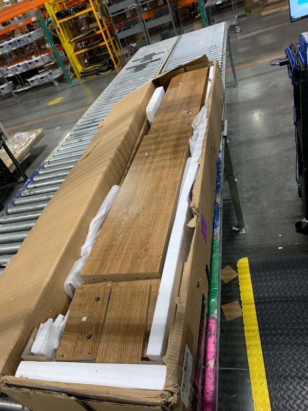 Photo 1 of ***Damage Shown In Last Photo*** Little Tree 70.9-Inch Long Console Table, Narrow Sofa Table Behind The Couch, Farmhouse Console Table for Living Room, Entryway, Hallway