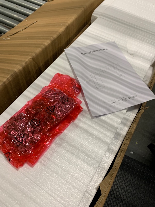 Photo 1 of ***Damage Shown In Last Photo*** Little Tree 70.9-Inch Long Console Table, Narrow Sofa Table Behind The Couch, Farmhouse Console Table for Living Room, Entryway, Hallway