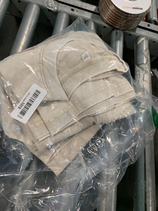 Photo 1 of **BEIGE ONLY** 2 Pack Men's Oversized Cotton T-Shirts Loose Fit Vintage Tee Short Sleeve Casual Tshirts Solid Tops(BKBKBGBG,XL)