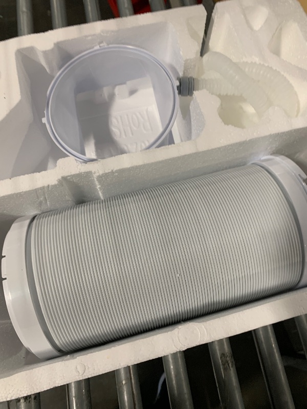 Photo 1 of ***MISSING PIECES*** ***READ CLERK NOTE*** BLACK+DECKER Portable Air Conditioner, 12,000 BTU (8,000 BTU SACC) for Rooms up to 550 Sq. Ft., Portable AC with Follow Me Remote Control and Window Kit, BPACT12WT, White