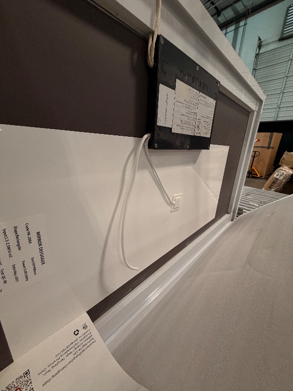 Photo 1 of ****MISSING CORD**** Amorho LED Bathroom Mirror, 55" X30" Front Light and Backlit Vanity Mirror, Dimmable Bathroom Mirrors for Wall, Anti-Fog, Memory, 3 Colors, Double LED Lights, Shatter-Proof, ETL Listed