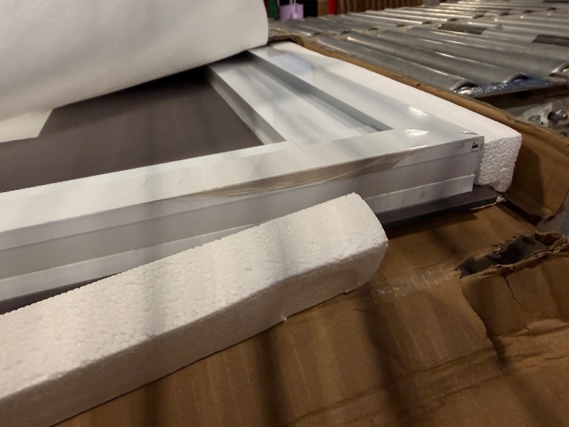 Photo 1 of ****MISSING CORD**** Amorho LED Bathroom Mirror, 55" X30" Front Light and Backlit Vanity Mirror, Dimmable Bathroom Mirrors for Wall, Anti-Fog, Memory, 3 Colors, Double LED Lights, Shatter-Proof, ETL Listed