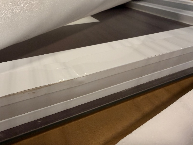 Photo 1 of ****MISSING CORD**** Amorho LED Bathroom Mirror, 55" X30" Front Light and Backlit Vanity Mirror, Dimmable Bathroom Mirrors for Wall, Anti-Fog, Memory, 3 Colors, Double LED Lights, Shatter-Proof, ETL Listed