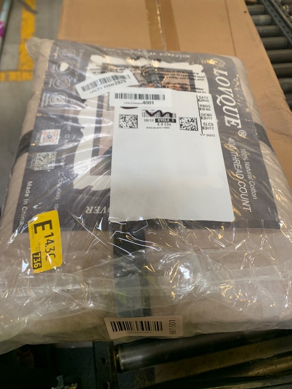 Photo 1 of 100% Washed Cotton Duvet Cover Set, Linen Like Natural Bedding Set with Zipper Closure (No Comforter), 104x98 Inches, Cal King, Linen Grey