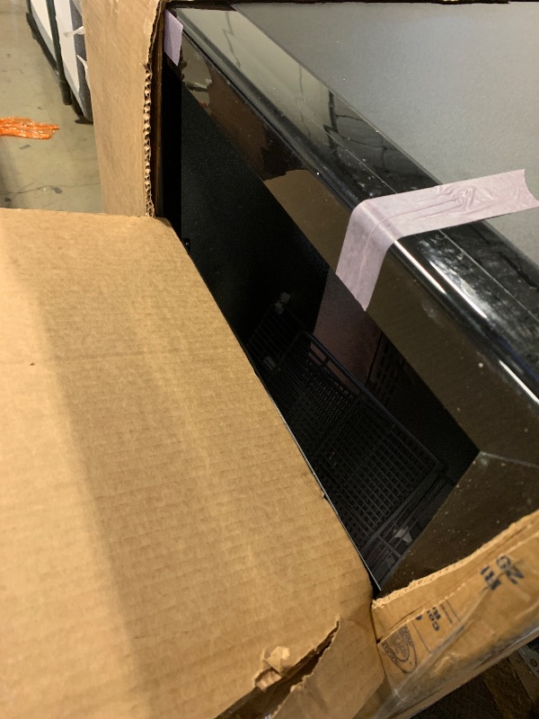 Photo 1 of *DAMAGED* SEE NOTES** BINGERMA Back Bar Cooler with 2 Glass Sliding Doors 7.4 Cu.ft. ETL Commercial Beverage Refrigerator Black Drink Fridges for Beer, Wine,Soda, Drinks