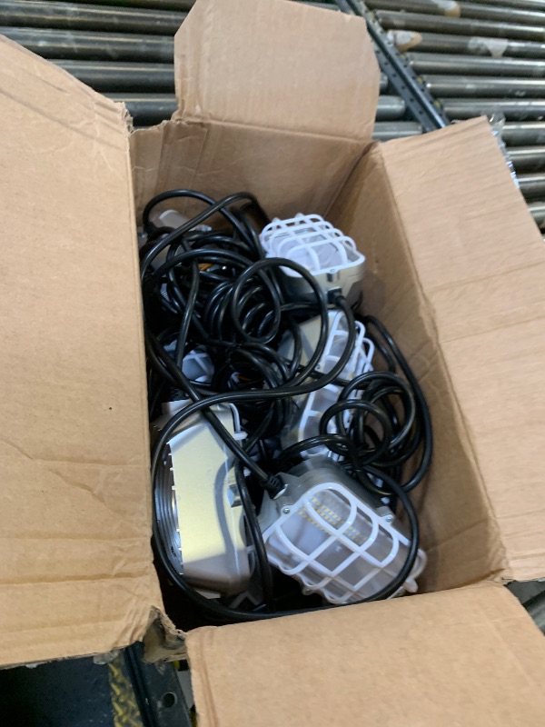 Photo 1 of 100ft LED Construction String Lights,Super Bright 300W 30000LM Waterproof IP67 Led String Work Lights, Construction Temporary Lights (Upgrad 100ft-10lights)