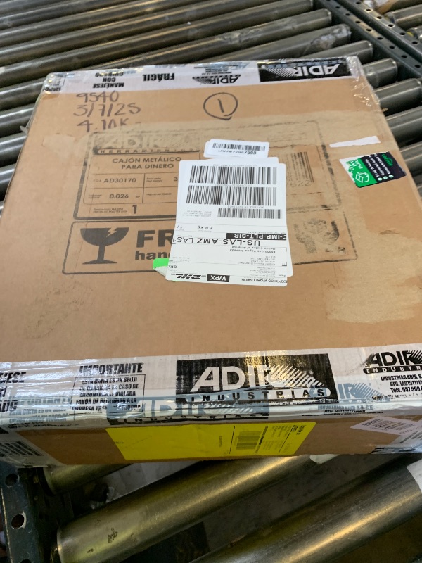 Photo 1 of Cash Box with Money Tray and Combination Lock Metal Money Box for Cash Register Tiered Lock Box for Money 11.8" x 9.4" x 3.54" Black