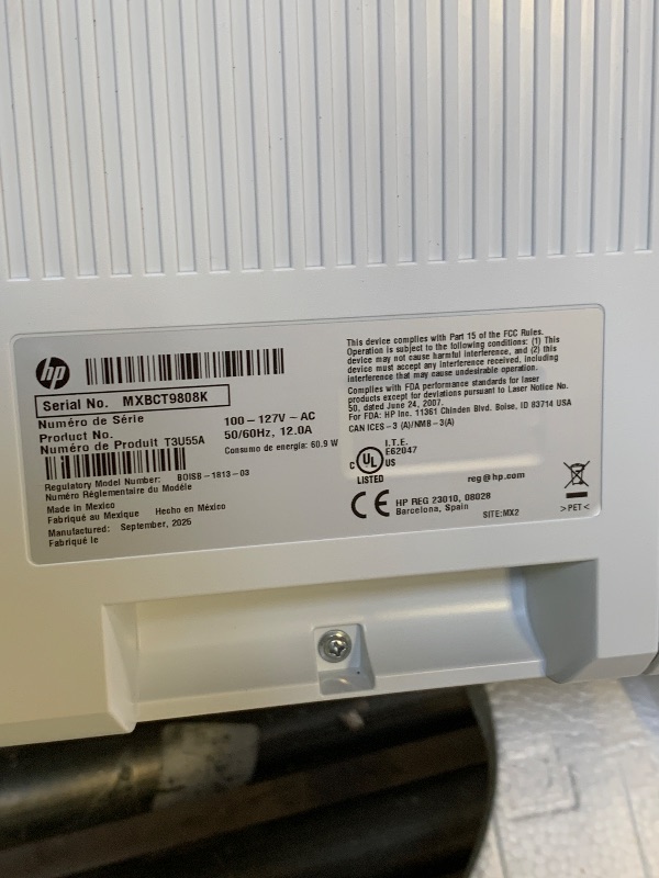 View 3 of HP LaserJet Enterprise MFP M776dn Laser All-In-One Color Printer BOX NOT INCLUDED 
