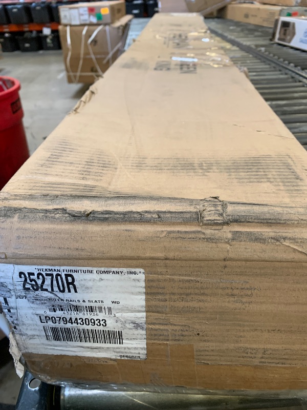 Photo 1 of Hekman Wooden Queen Size Bed Rails and Slats - Side Support for Queen Size Frame, Replacement Slats for Bed, Sturdy Wood Panel Design, Sturdy Rail for Bedframe, Wooden Finish - Bedroom Furniture