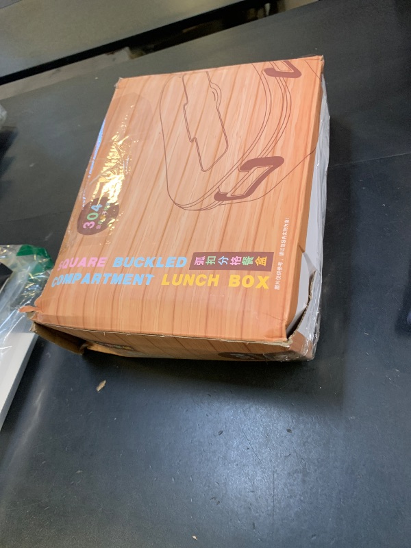 Photo 1 of 01 Lunch Box, Dinnerware Portable Bento Box, Stainless Steel Lunch Box for Office Meals Canteens Family Meals Classroom Lunches(#2)