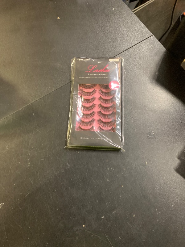 Photo 1 of 10Pairs 3d Russian, D Curl Lash Strips, 15mm Wispy Fake Lashes that Look Like Extensions, Natural False Lashes Mink
