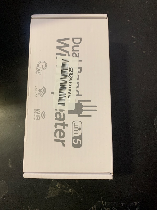 Photo 1 of 1.2Gbps WiFi Extender Signal Booster, Long Range AC1200 WiFi Booster Dual Band 5GHz /2.4GHz WiFi Repeater Support Onemesh, WPS Setup, 2 Ethernet Ports,Covers Up to 2800 Sq.ft and 45+ Devices