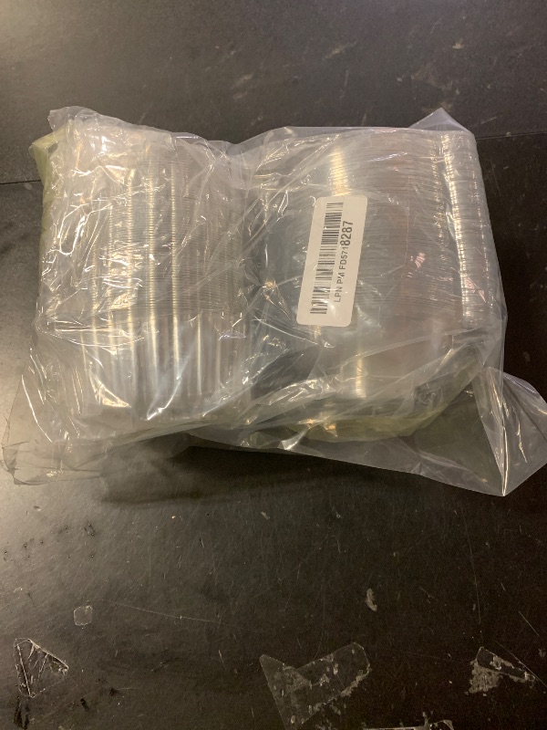 Photo 1 of 100ct Cupcake Holders Individual Cupcake Containers, Disposable Clear Plastic Single Cupcake Carrier with Dome Lid for Dessert To-Go, Muffin, Cheesecake, Pastries